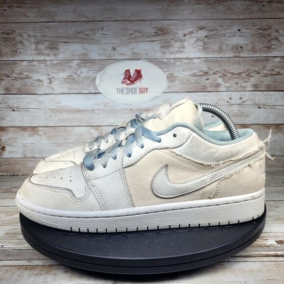 Jordan 1 Low Se Canvas Iris Whisper Sail Sneakers Women's Size 9.5 Walking Shoes - Picture 7 of 14